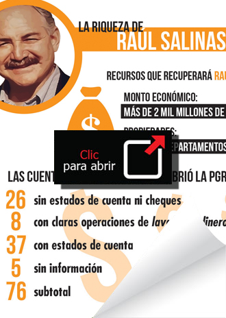 Infografía: La riqueza de Raúl Salinas