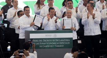 Peña entrega la zona económica de Campeche a inversionistas