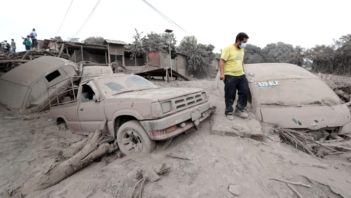 Tragedia en Guatemala por erupción del Volcán de Fuego