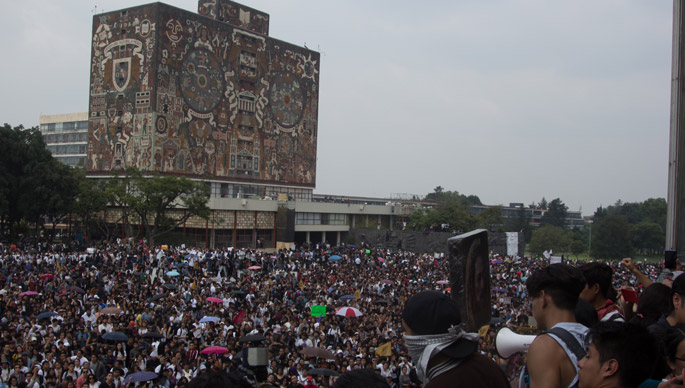 Activo, conflicto estudiantil en la UNAM