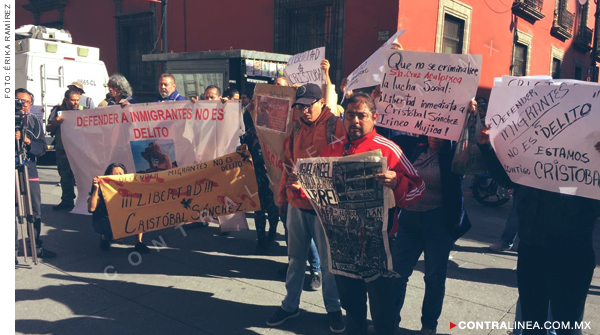 Urgen liberar a Cristobal Sánchez, defensor de derechos humanos