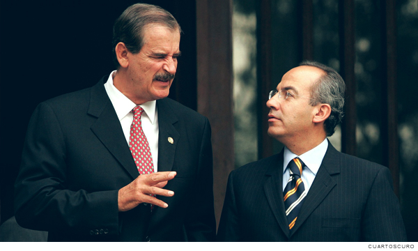 Vicente Fox y Felipe Calderón expresidentes de México