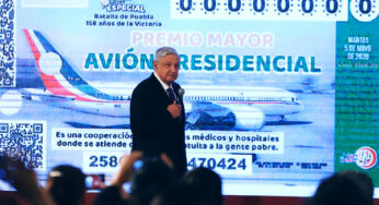 Rifa del avión presidencial recauda más de 2 mil mdp, venta de cachitos hasta mañana