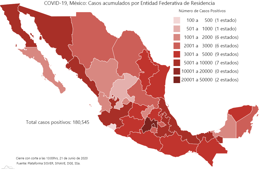 En últimas 24 horas: 5 mil 343 confirmados y 1 mil 44 muertes por Covid-19