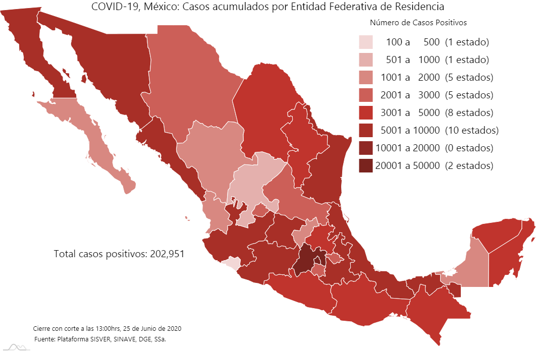 México: 6 mil 104 confirmados y 736 muertos en últimas 24 horas