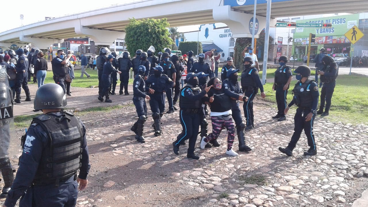 CNDH y ONU condenan represión de marcha pacífica en Guanajuato