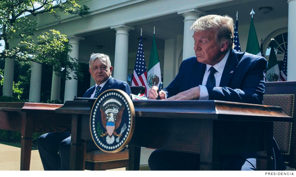 Donal Trump y Andrés Manuel López Obrador