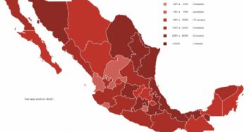 México: 5 mil 974 casos nuevos y 673 defunciones por Covid-19