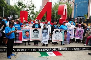 Familiares de los 43 de Ayotzinapa