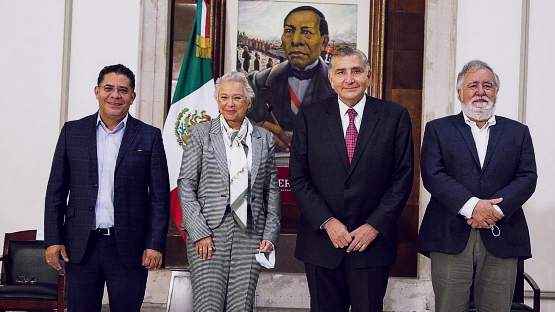 Adán Augusto López Hernández asumió la Secretaría de Gobernación (Segob), en sustitución de la ministra en retiro Olga Sánchez Cordero