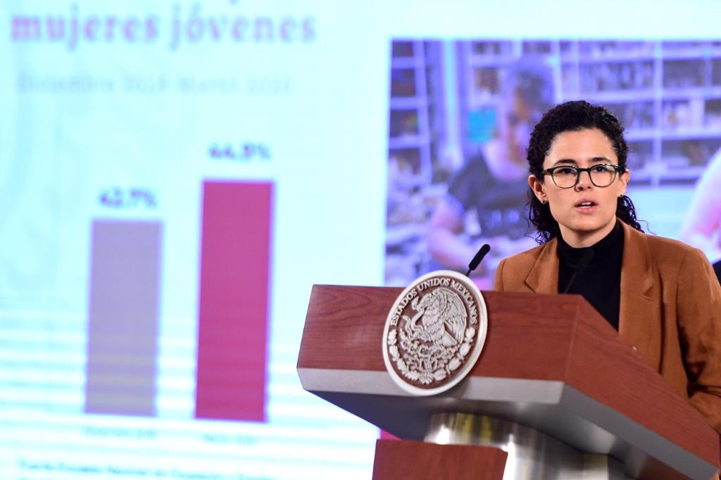 Imagen de Luisa María Alcalde Luján, secretaria del Trabajo y Previsión Social.