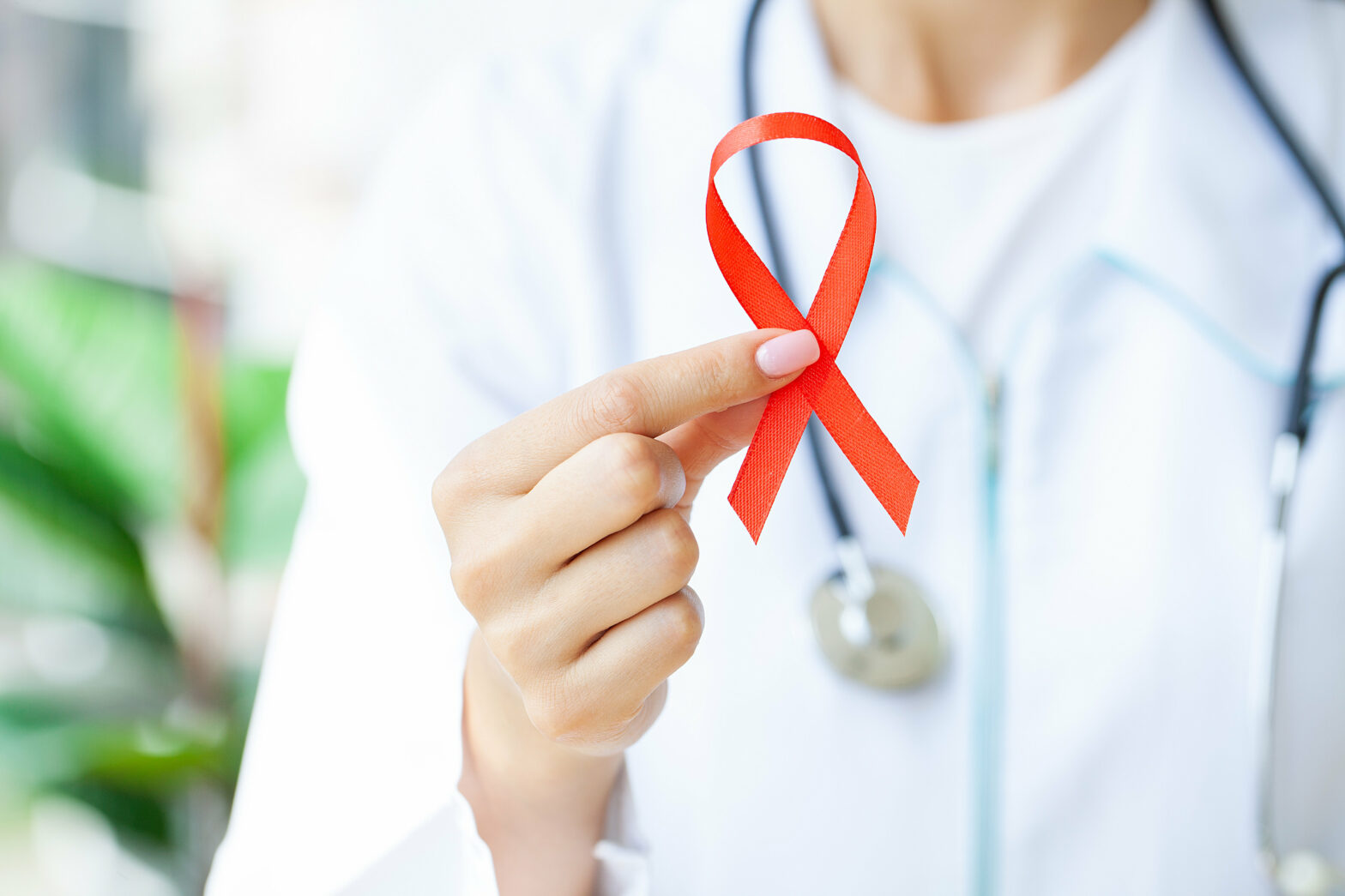 Lazo en solidaridad con pacientes de VIH - Sida