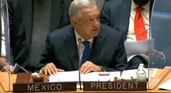 El presidente López Obrador en la ONU