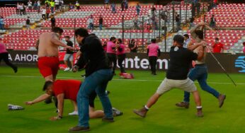 Hay 27 detenidos por violencia en estadio Corregidora, de Querétaro