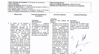 Omisiones por 31.4 MDP en Centro de Geociencias de la UNAM