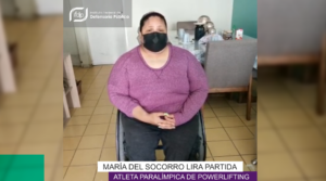 Deportista discapacitada en entrevista