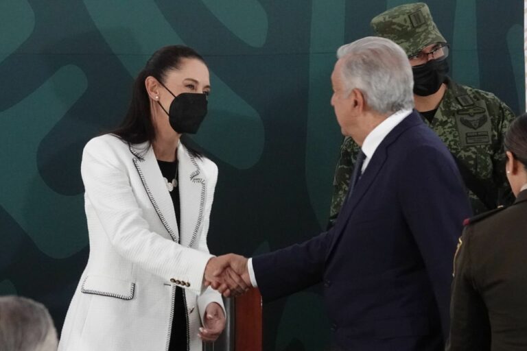 Claudia Sheinbaum y el presidente López Obrador