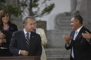 Felipe Calderón y Genaro García Luna