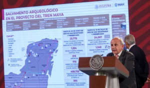 INAH descubre y rescata 489 mil fragmentos de cerámica en ruta Tren Maya