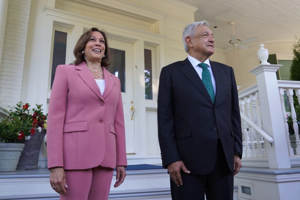 Andrés Manuel López Obrador inició esta mañana con un desayuno de trabajo con la vicepresidenta Kamala Harris