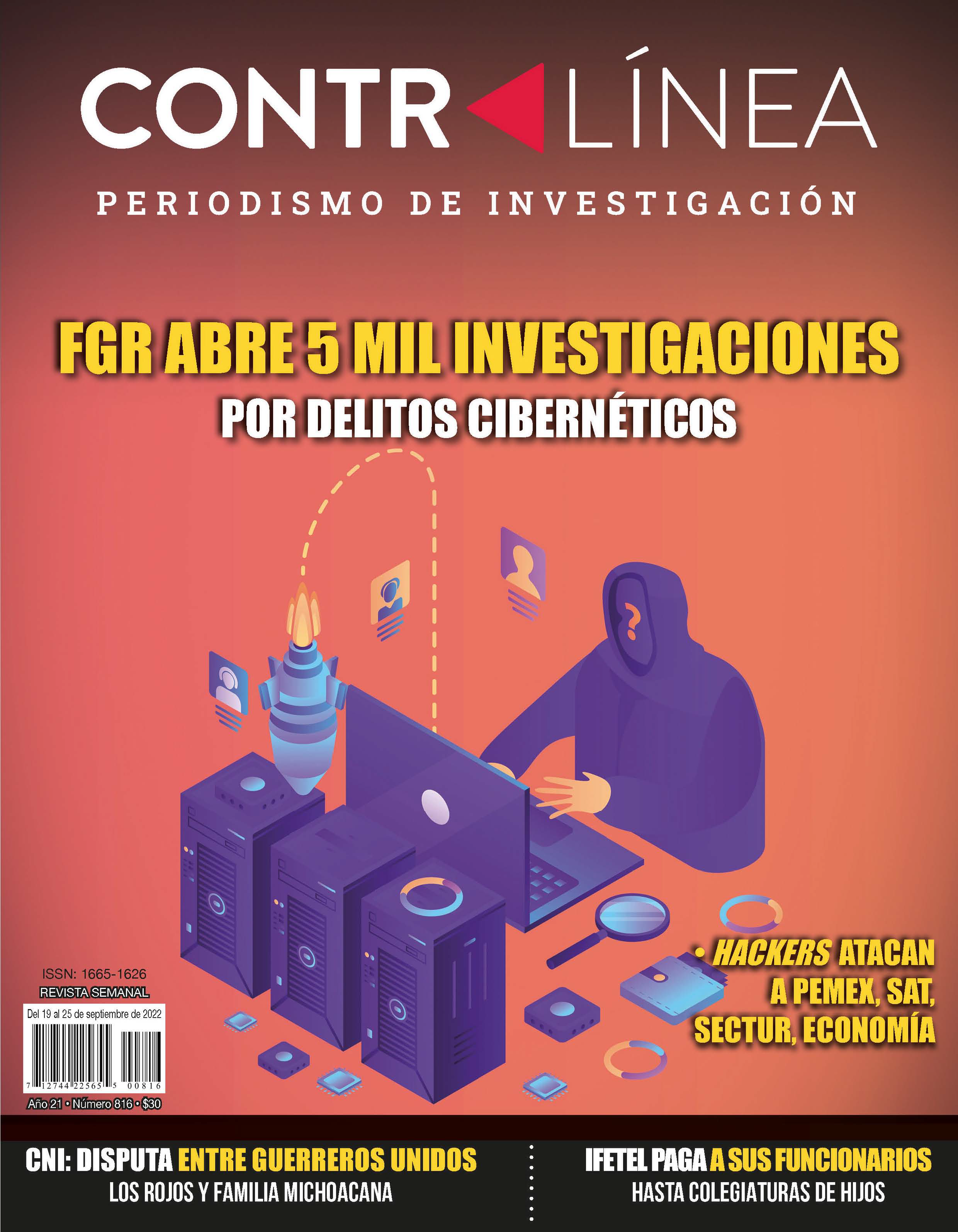 Portada 816 de la revista Contralínea, periodismo de investigación