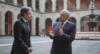 AMLO se reúne con Antony Blinken en Palacio Nacional