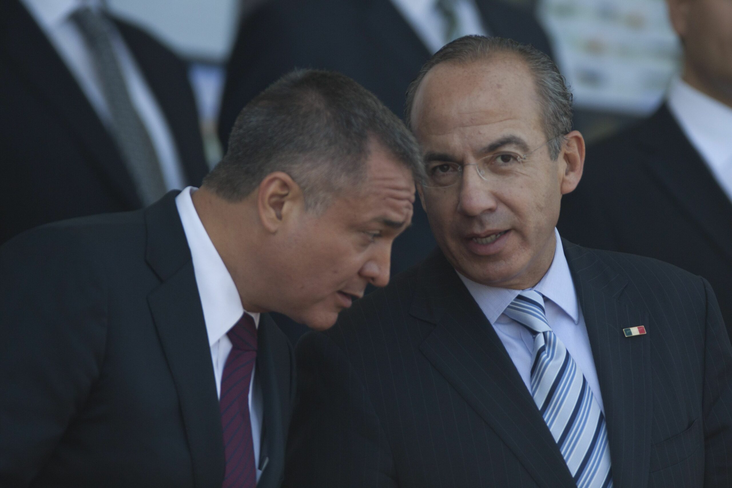 Felipe Calderón y Genaro García Luna