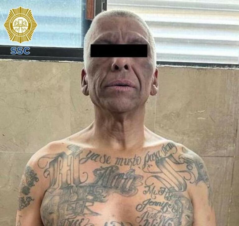 Un hombre integrante de la organización criminal Mara Salvatrucha fue detenido en la colonia Buenavista, alcaldía Cuauhtémoc