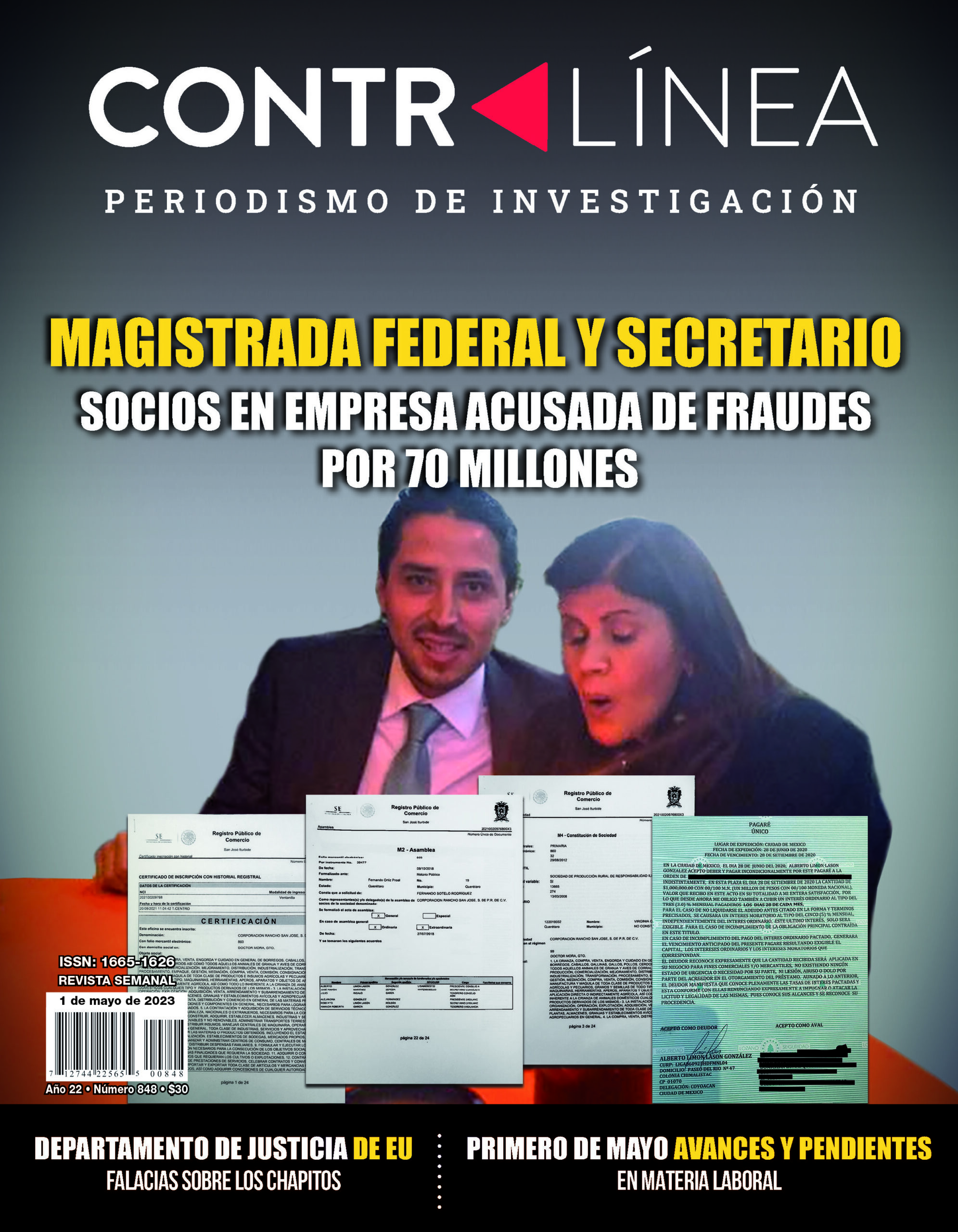 Magistrada federal y secretario socios en empresas acusadas de fraudes por 70 millones Contralínea 848