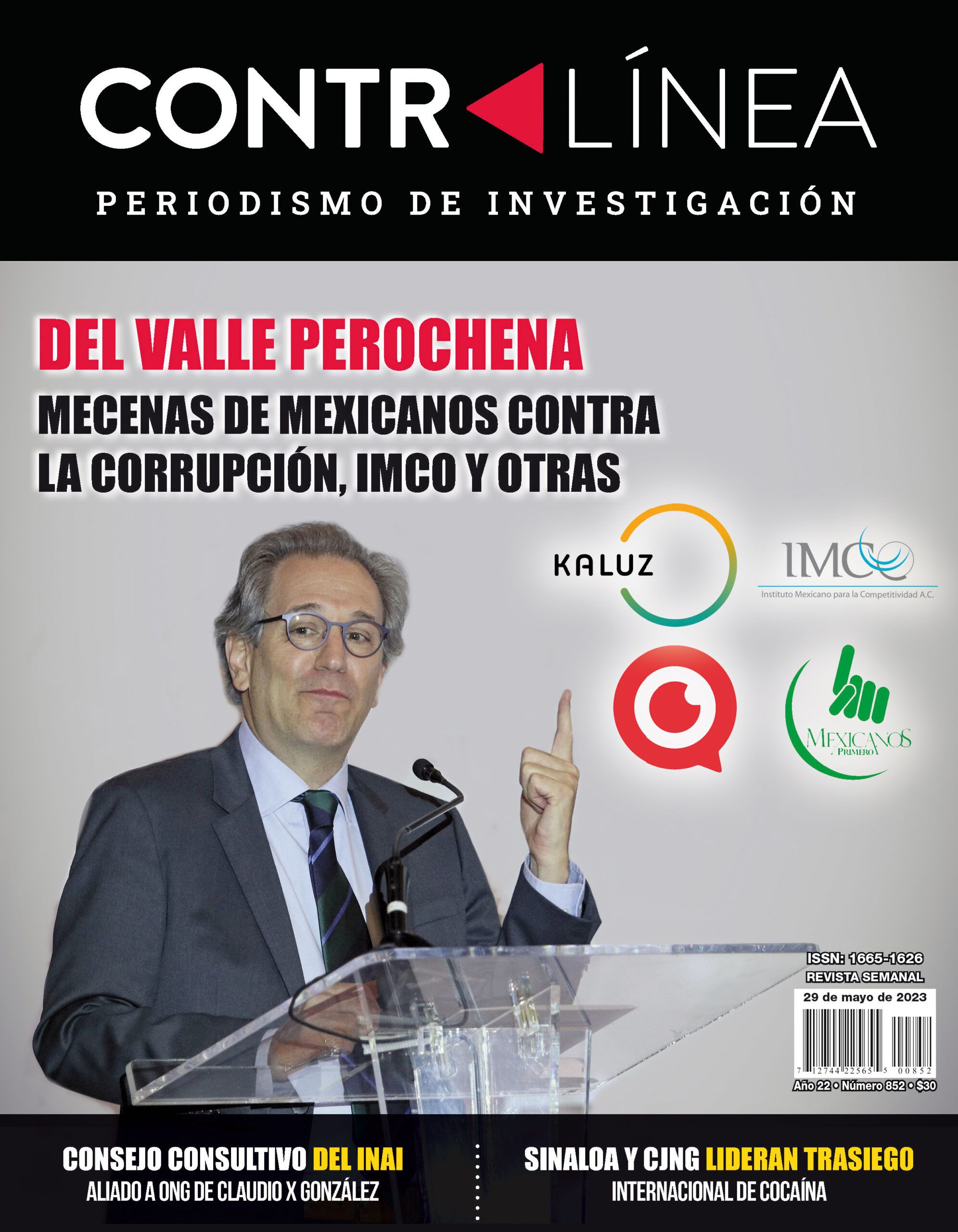 Contralínea 852 | Del Valle Perochena financia a Mexicanos Contra la Corrupción, IMCO y otras