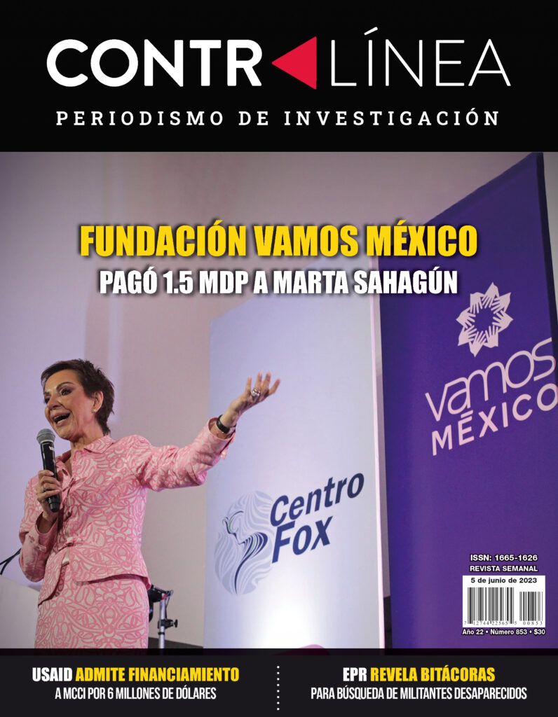 Creada en 2002, la Fundación Vamos México pagó 1.5 millones de pesos a su presidenta Marta Sahagún, entre 2021 y 2022.