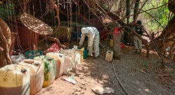 Guardia Nacional localiza más de 500 litros de precursor químico