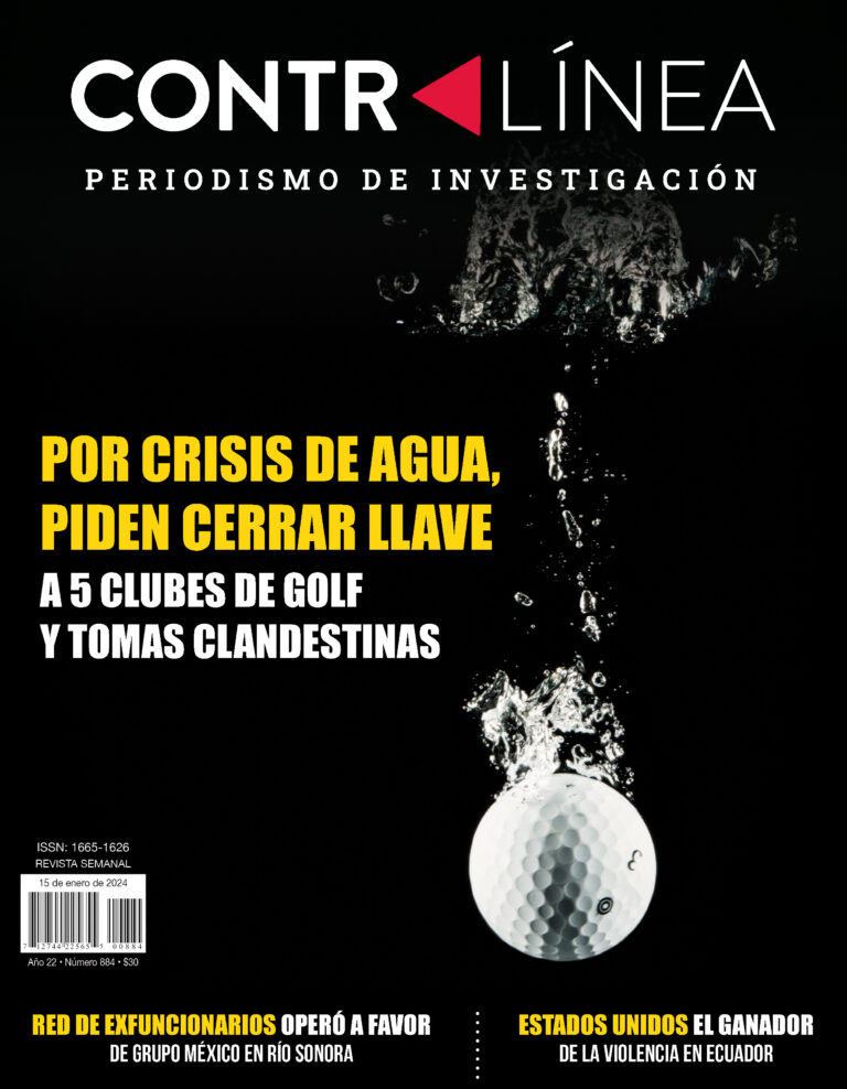 Contralínea 884-La CDMX y el Edomex pidieron a la Conagua que, cancele el suministro del agua a cinco clubes de golf