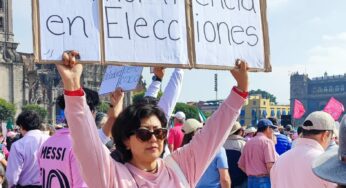 Desde el Zócalo, marcha de Claudio X promovió voto masivo contra Morena