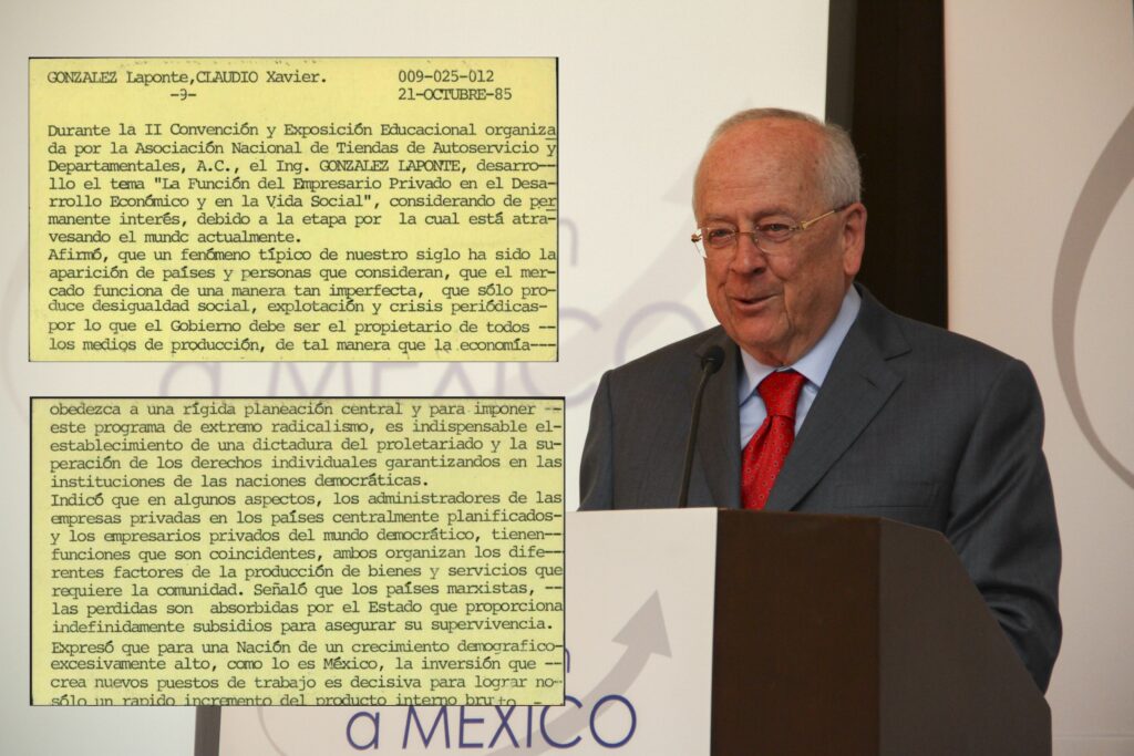 El expediente P/295643 de la DFS sobre Claudio X González Laporte retrata al empresario como enemigo del bienestar social