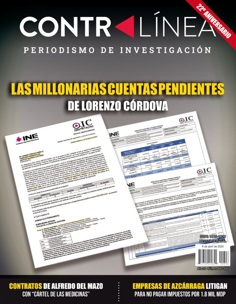 Antes de salir del INE, Lorenzo Córdova conoció el resultado de la auditoría interna DAOC/06/FI/2021, que revela anomalías por más de 50MDP