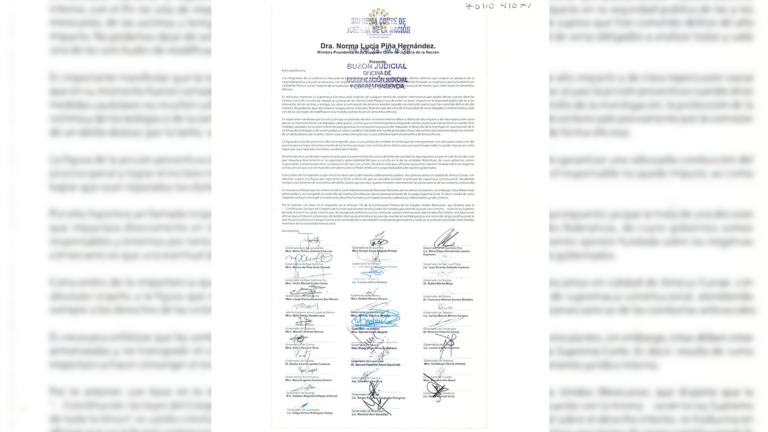 Por consenso, los 32 gobernadores y gobernadoras firmaron una petición dirigida a la ministra presidenta de la SCJN, Norma Lucía Piña