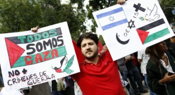 Actos de violencias se registran en marcha pro-Palestina en la embajada de Israel