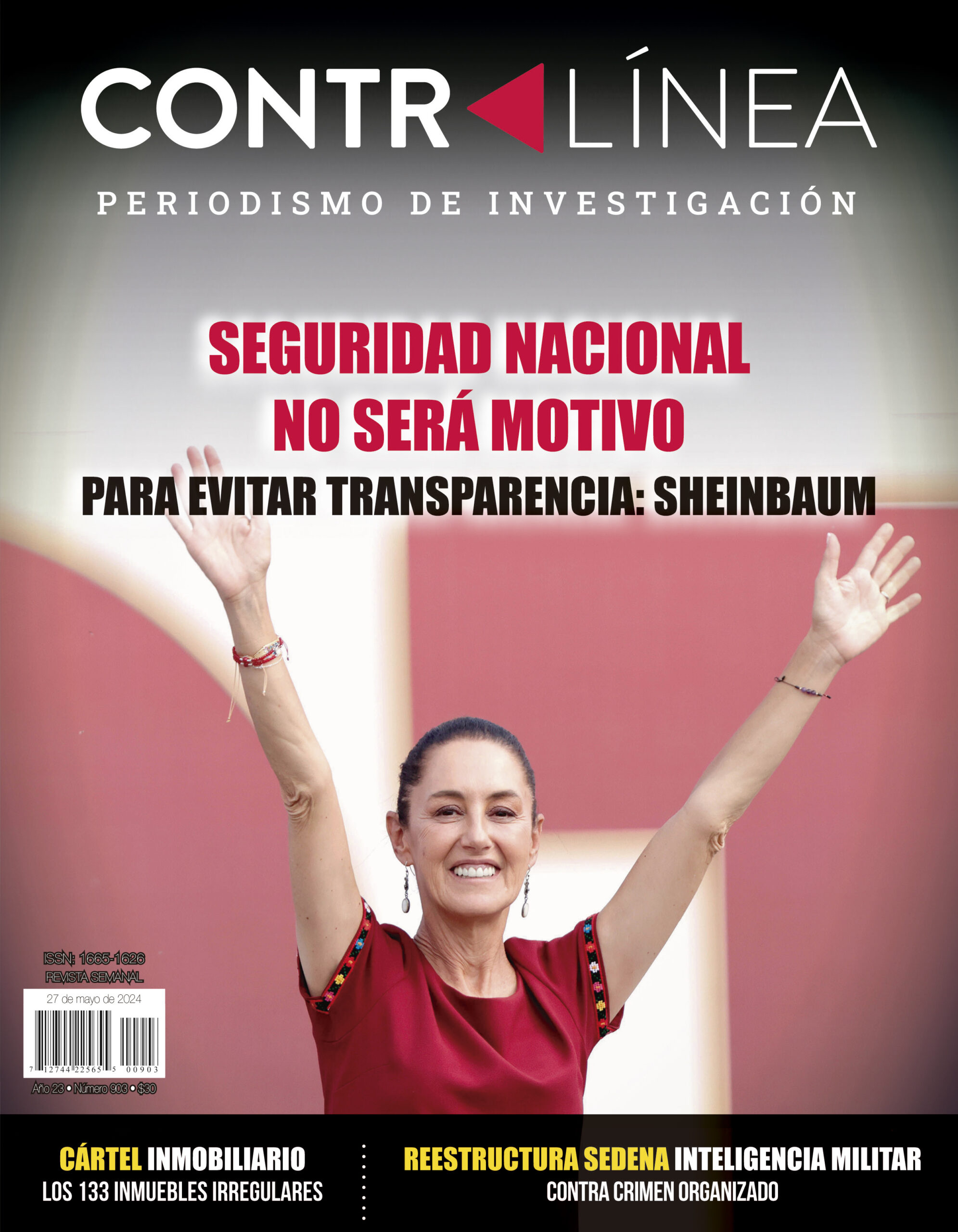 Contralínea 903 - Claudia Sheinbaum plantea que en su futuro gobierno se rendirán cuentas de todo gasto público