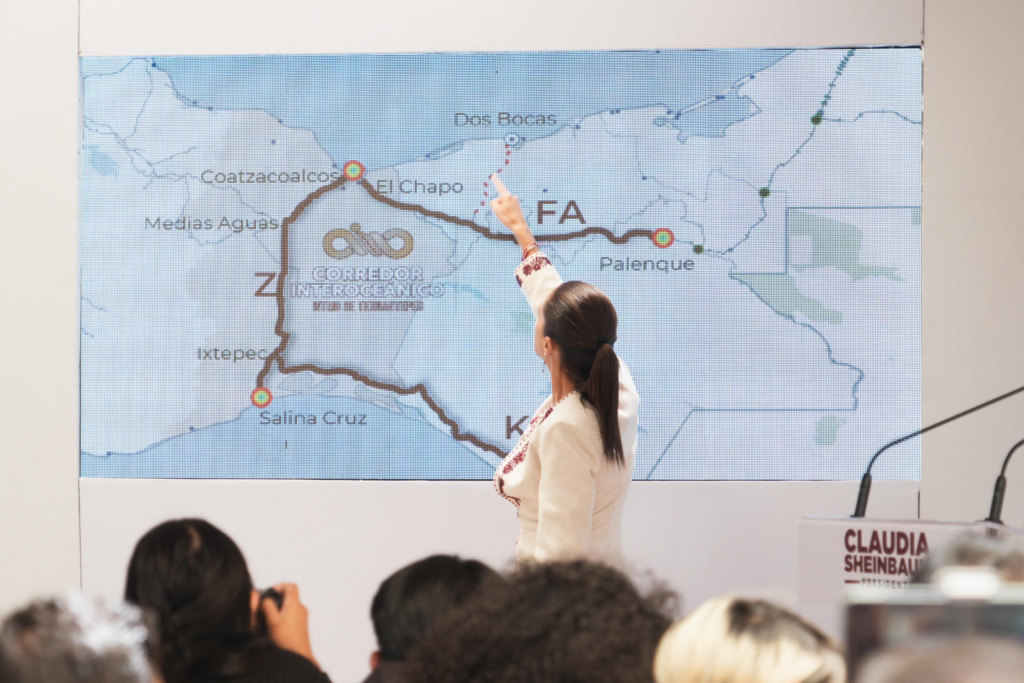 Serán ampliados los proyectos del Tren Maya y del Tren Interoceánico, indicó la virtual presidenta electa, Claudia Sheinbaum Pardo.