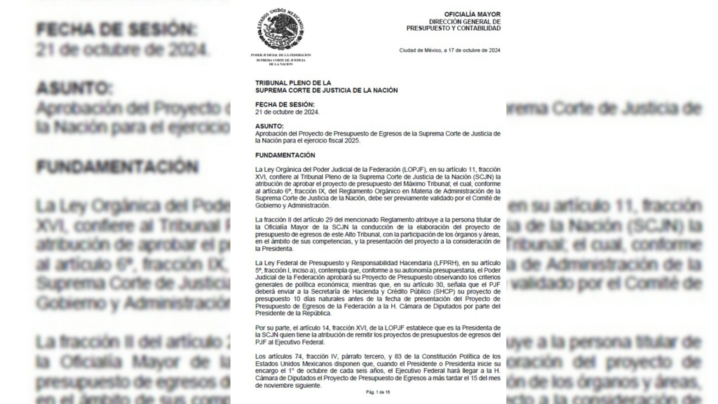 El pleno de la SCJN rechazó la propuesta de presupuesto 2025 que presentó la ministra presidenta Norma Lucía Piña Hernández.