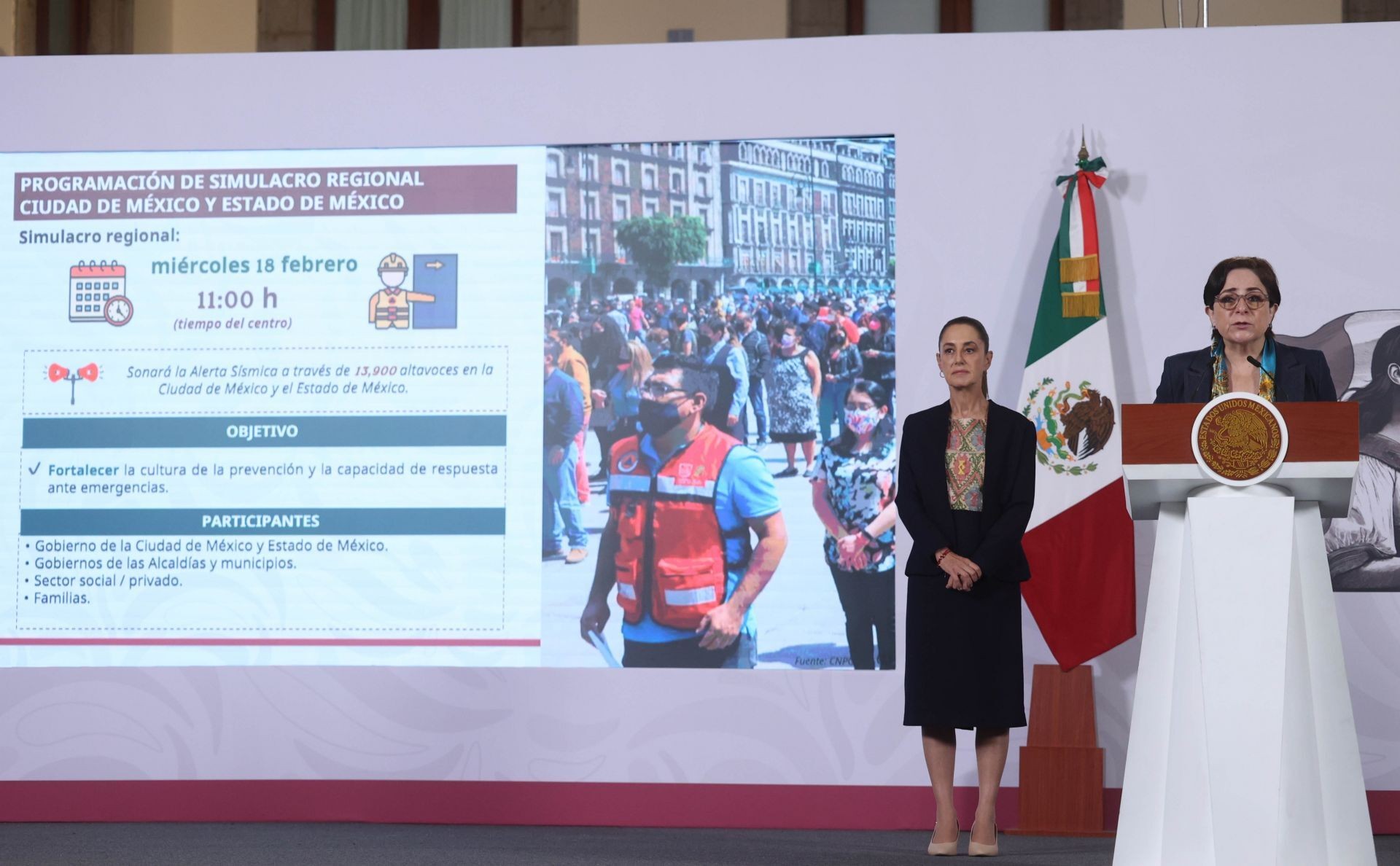 Alistan simulacro sísmico el 18 de febrero en CDMX y Edomex